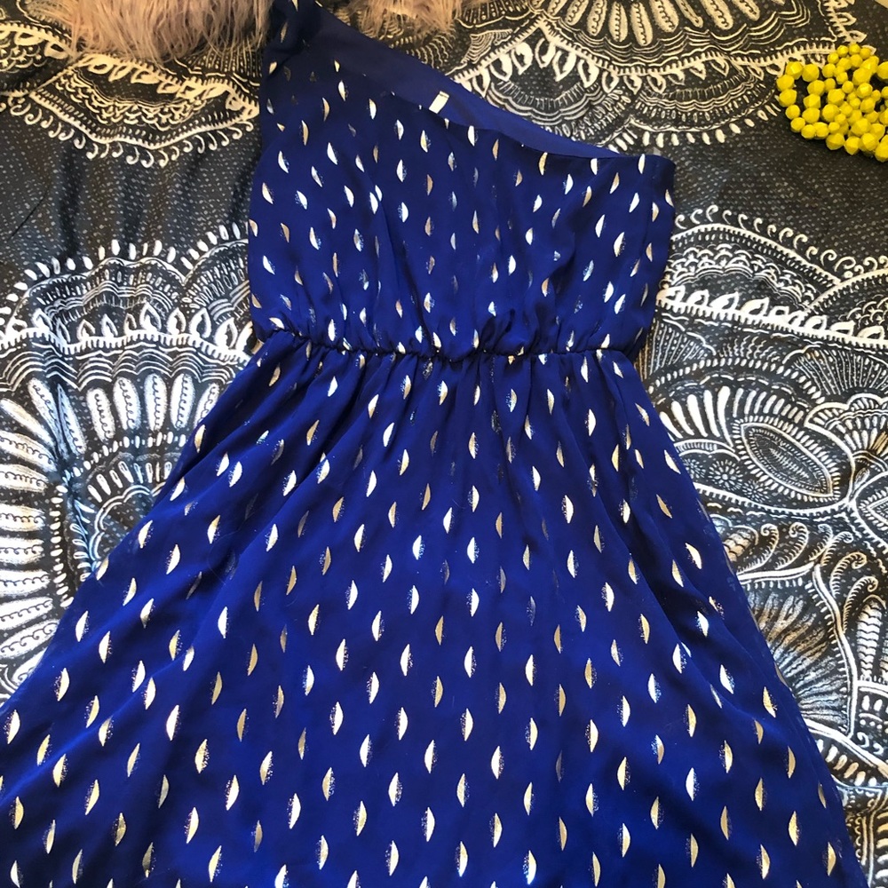 NWT Francesca’s One-Shoulder Dress